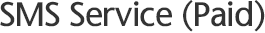 SMS Service(paid)
